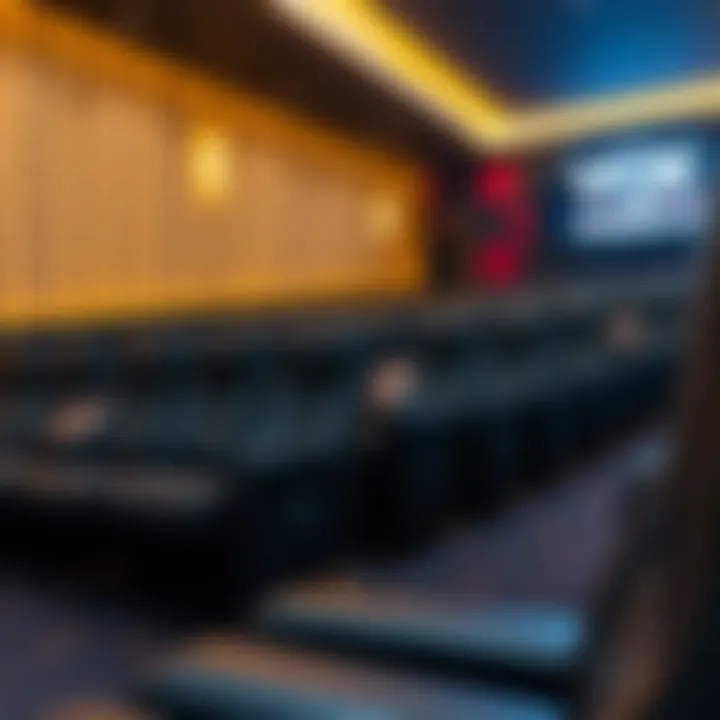 Luxurious seating arrangement inside Vox Cinema