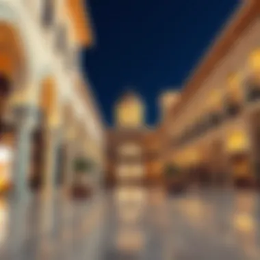 Artistic representation of Wafi's cultural features and architectural details